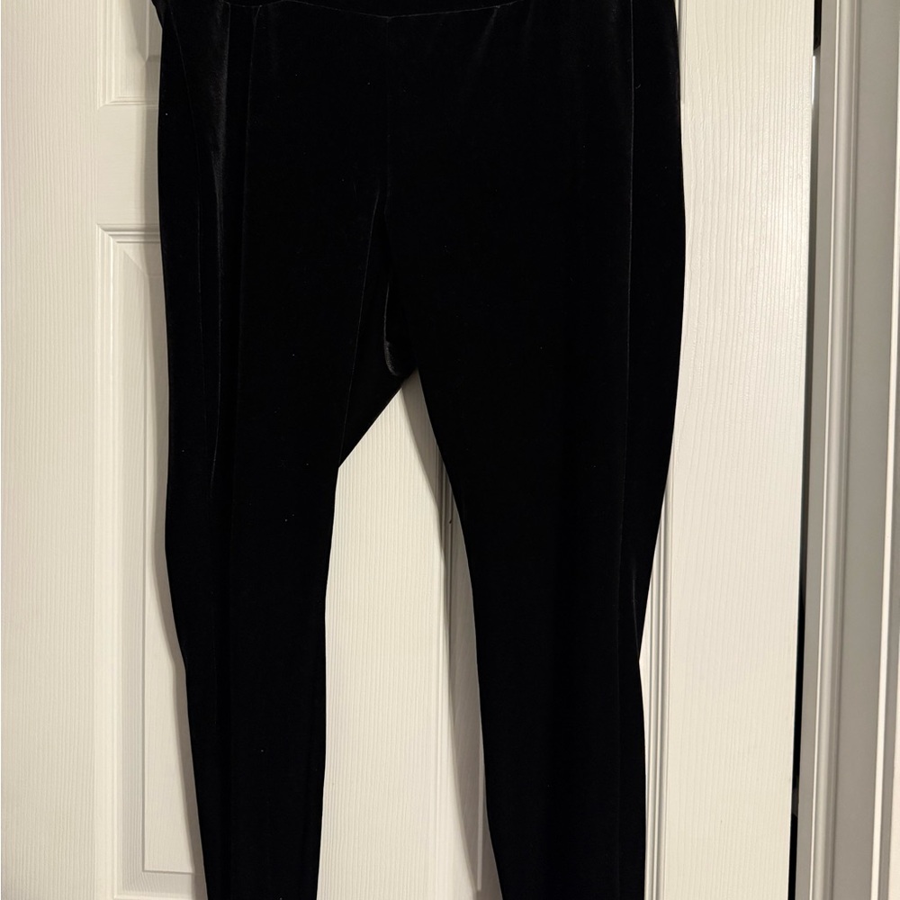 Torrid - Elegant Black Velvet Leggings